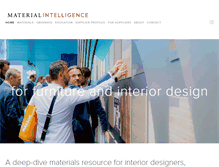 Tablet Screenshot of materialintelligence.com